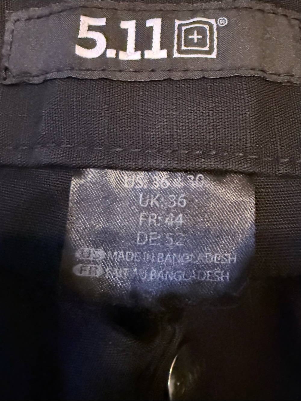 5.11 Tactical Stryke Cargo Pants Men’s 36x30 Black Flex-Tac Tactical Work - Picture 9 of 10